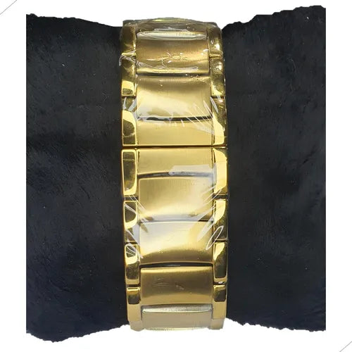 BVLGARI Skeleton Dourado e Azul Celeste Automático