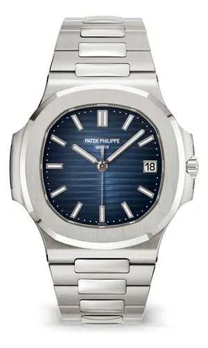 Patek Philippe Prateado Fundo azul-celeste